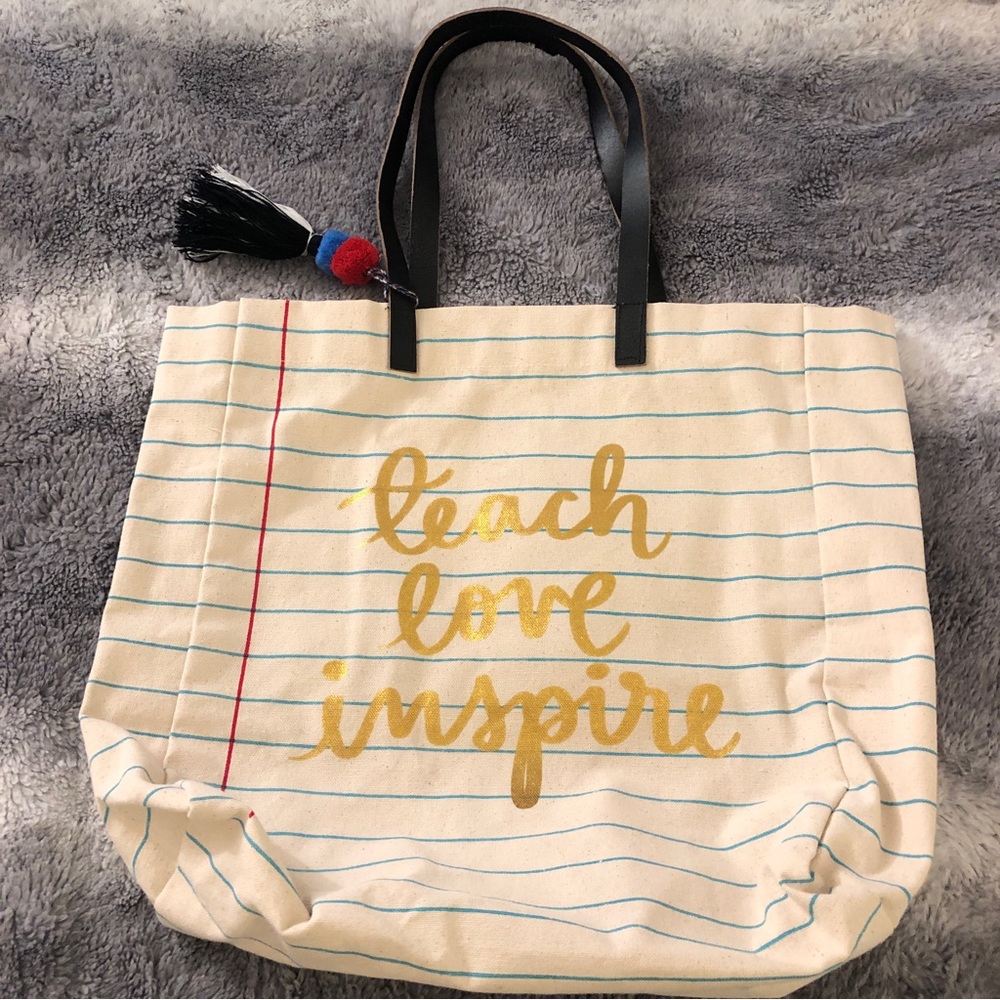 Teach Love Inspire Doublesided Tote Bag